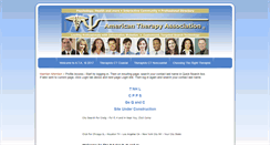 Desktop Screenshot of americantherapyassociation.org
